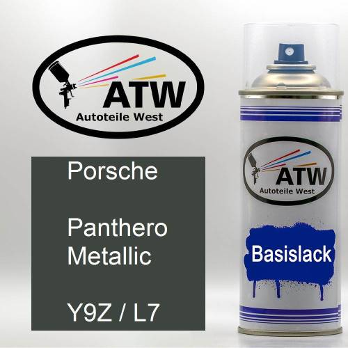 Porsche, Panthero Metallic, Y9Z / L7: 400ml Sprühdose, von ATW Autoteile West.